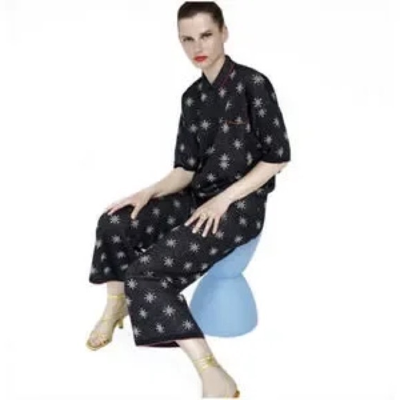 ZARA metallic polo shirt (Sz Sm) and Pant set (Sz M) - Picture 2 of 8